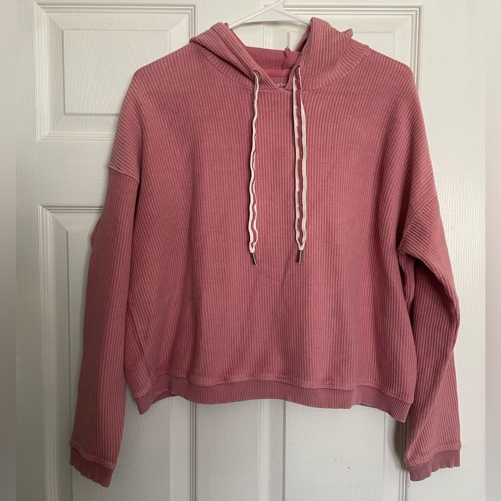 aerie Women’s Size Small Ribbed Hoodie Sweatshirt